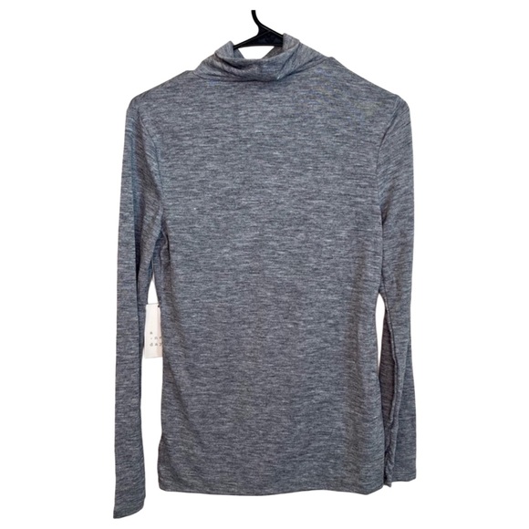 NWT Gray Turtle Neck Long Sleeve Top Blouse - Picture 2 of 7